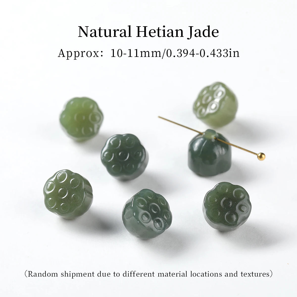 Natural Hetian Jade Pixiu Buddha Bead