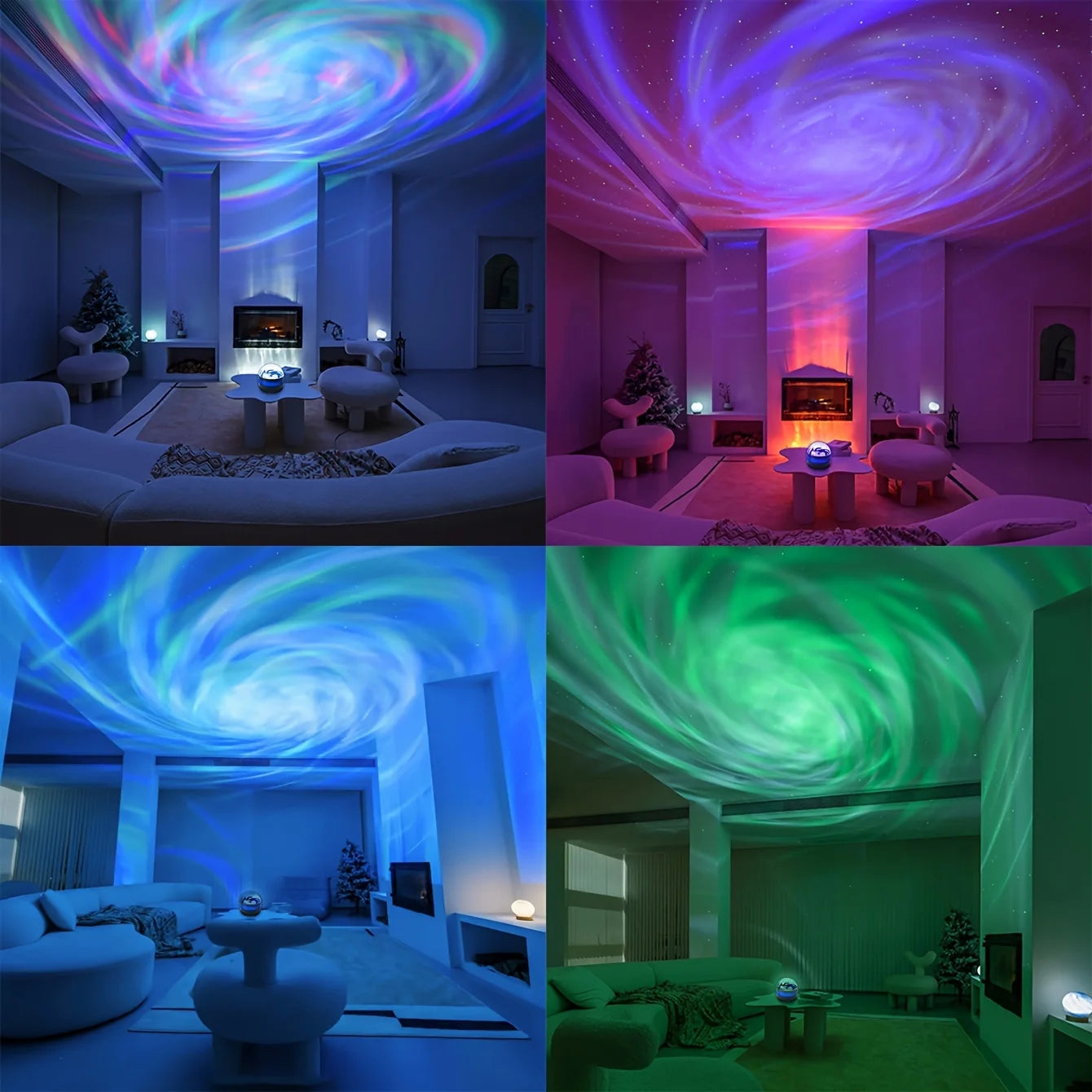 LED Galaxy Star Projector Night Light
