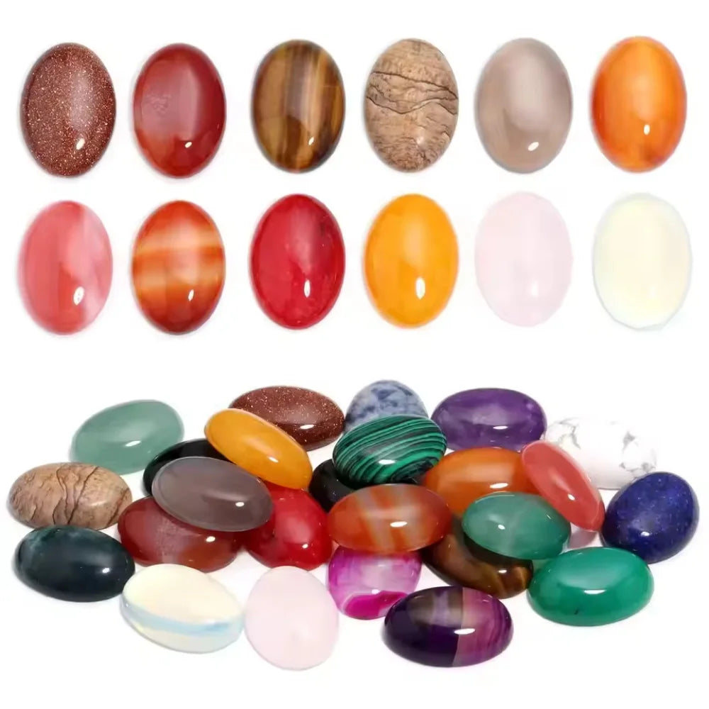 Natural Stone Oval Cabochons