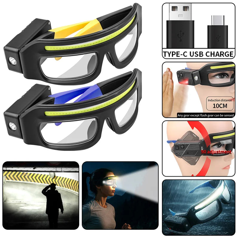 Rechargeable LED Headlamp Glasses