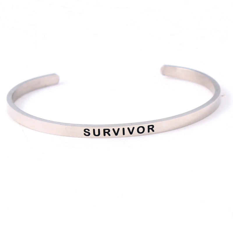 2022 New 4MM Stainless Steel Inspirational Maori Love Mantra Bracelet for Women - Best Gift