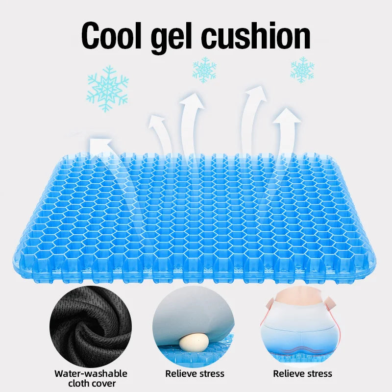 Silicone Seat Cushion with Removable Cover