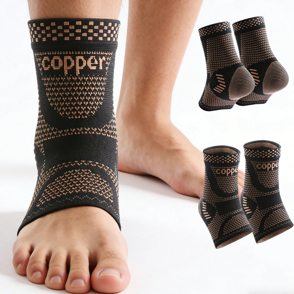 Copper-Infused Ankle Support Sleeve