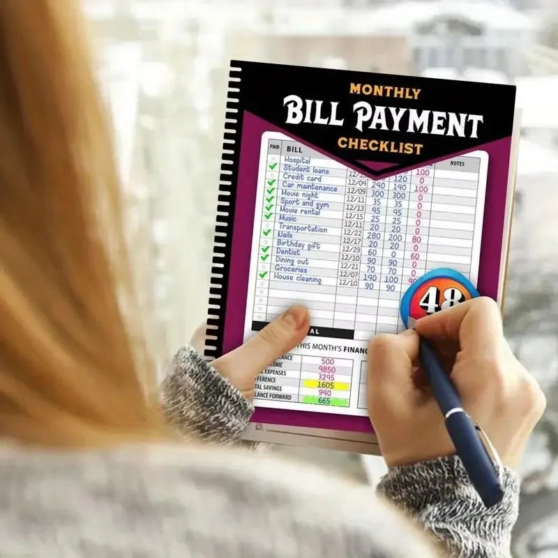 Budget Bill Payment Planner, 48 Month Tracker Notebook