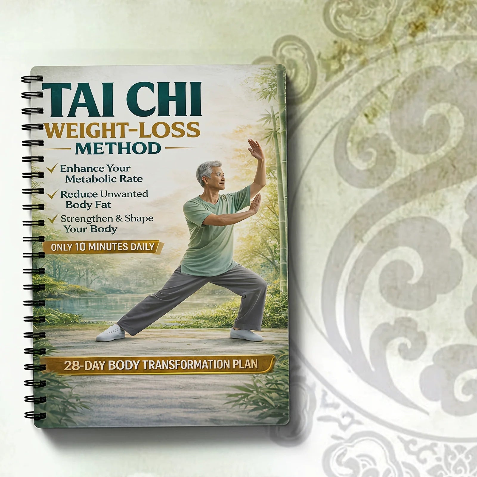 28-Day Tai Chi Challenge for Seniors: 10 Minutes Daily, Easy Walking Program.