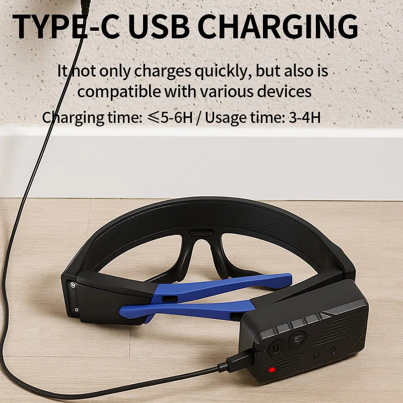 Rechargeable LED Headlamp Glasses