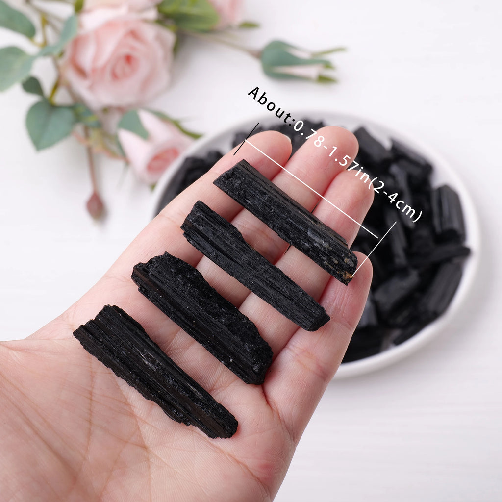 50 g Black Tourmaline Stone Pieces