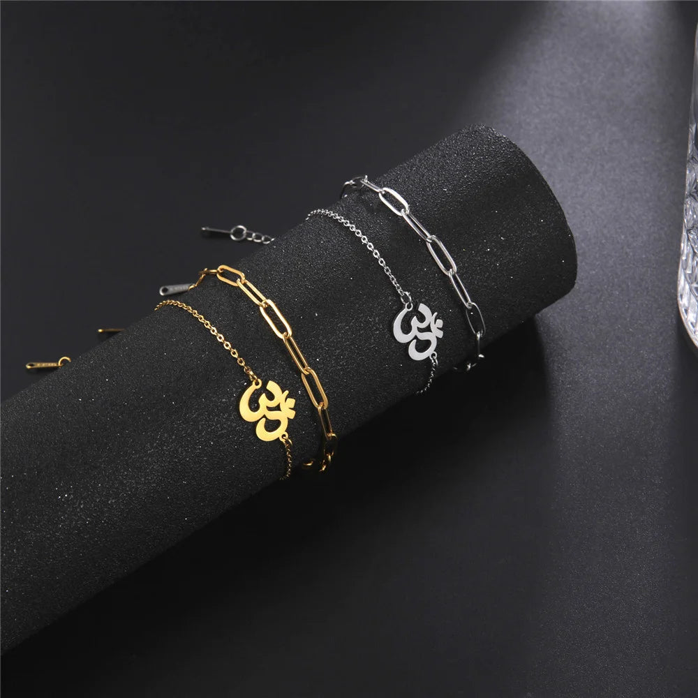 Stainless Steel OM Link Bracelet