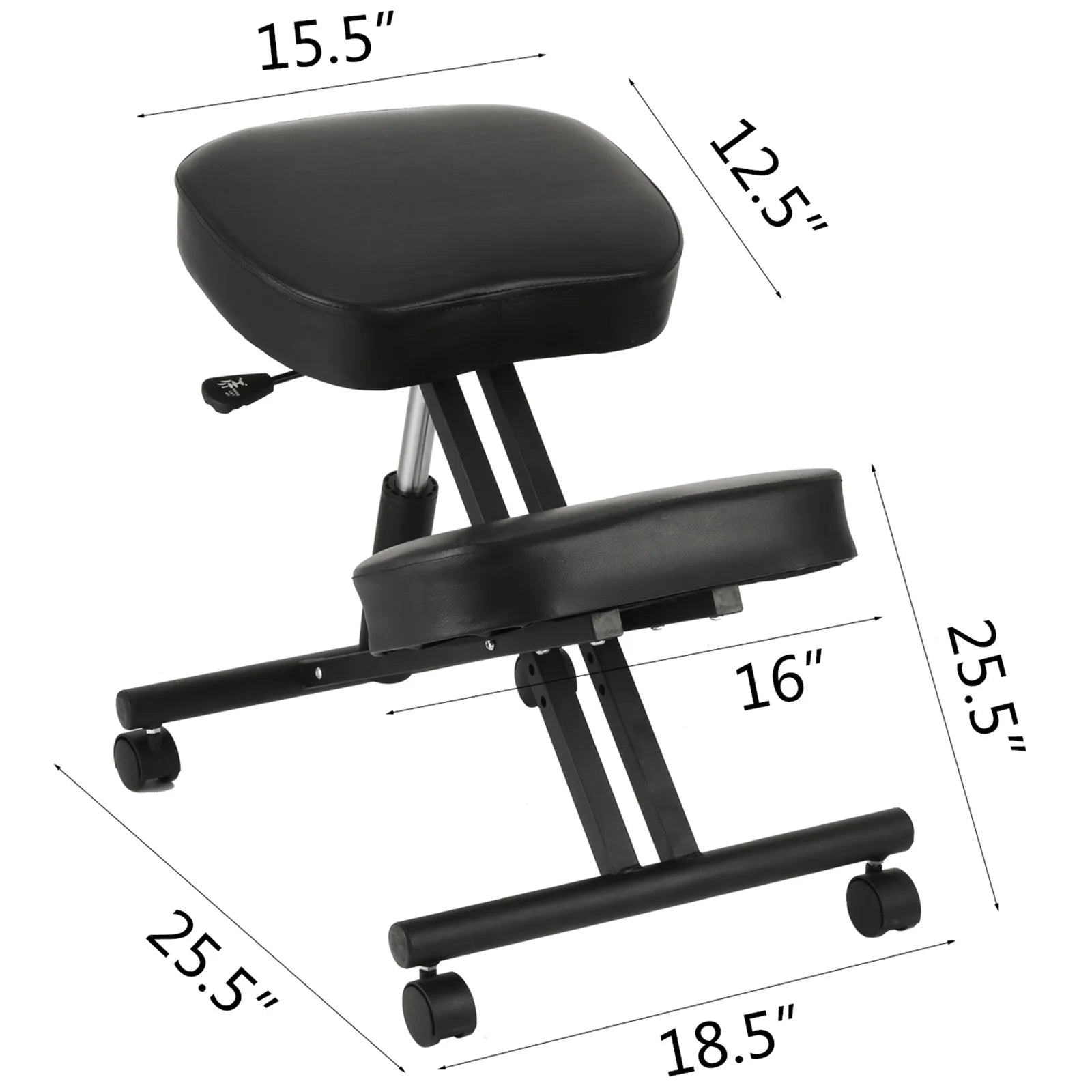 Ergonomic Kneeling Chair with Cushioned Seat