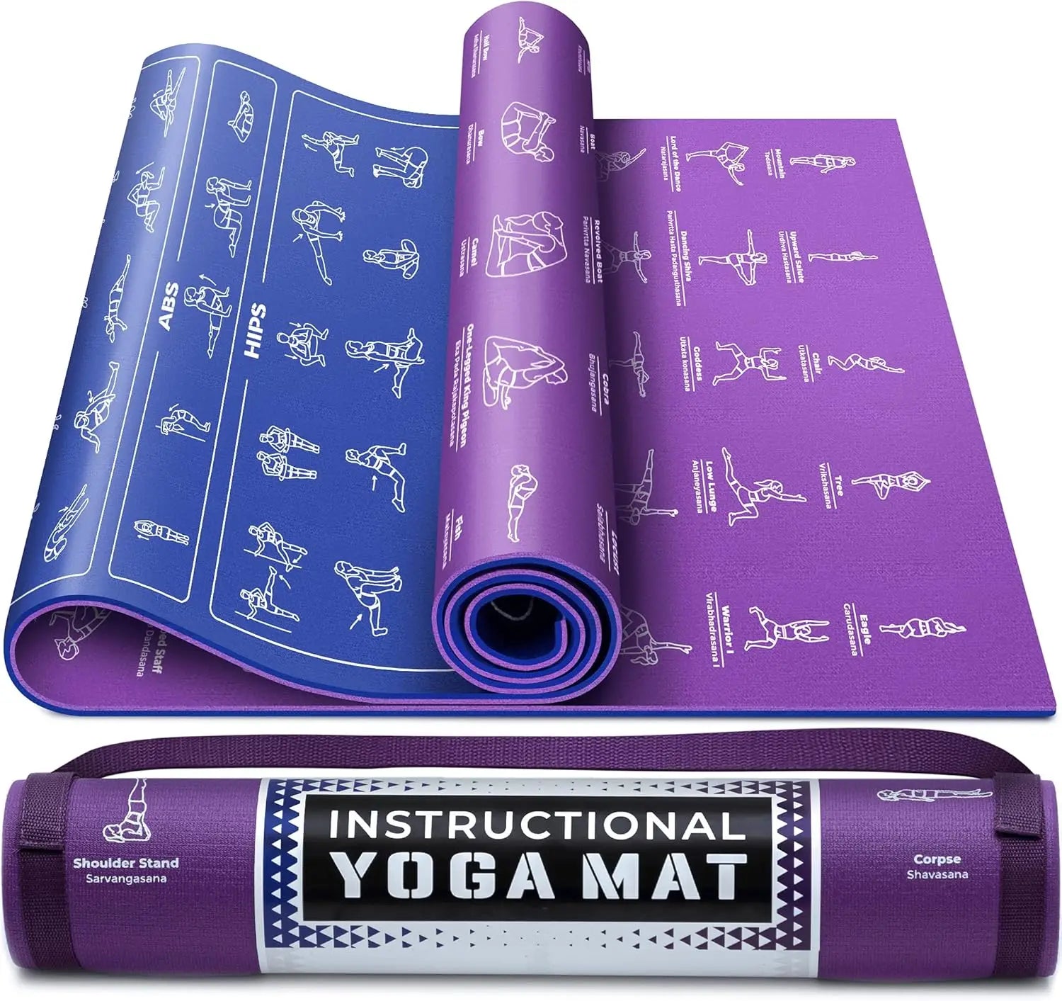 Illustrated Non-Toxic Yoga Mat