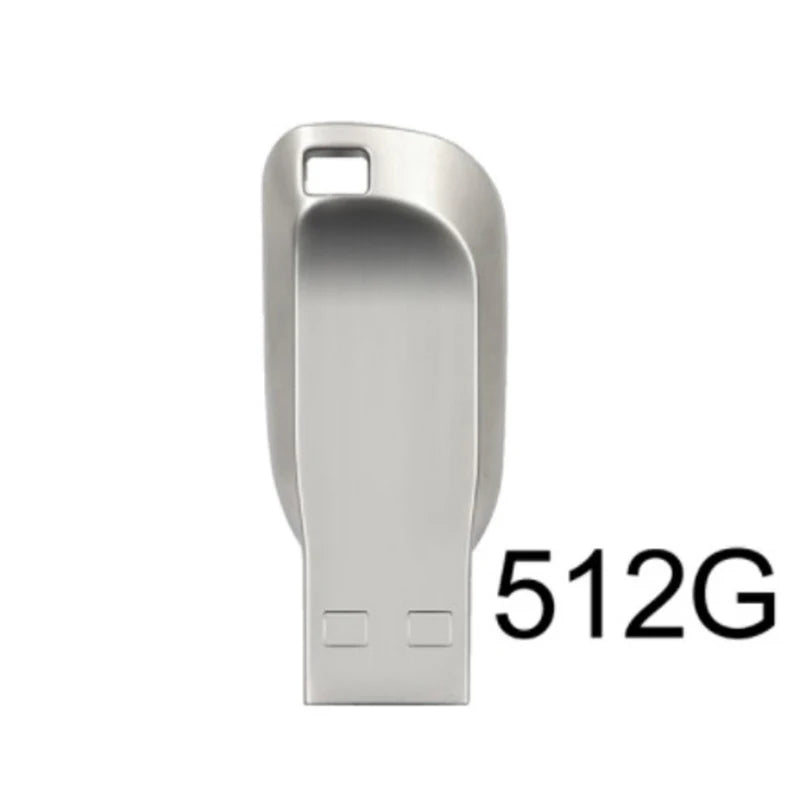 2TB Metal USB 3.0 Flash Drive with Type-C Adapter