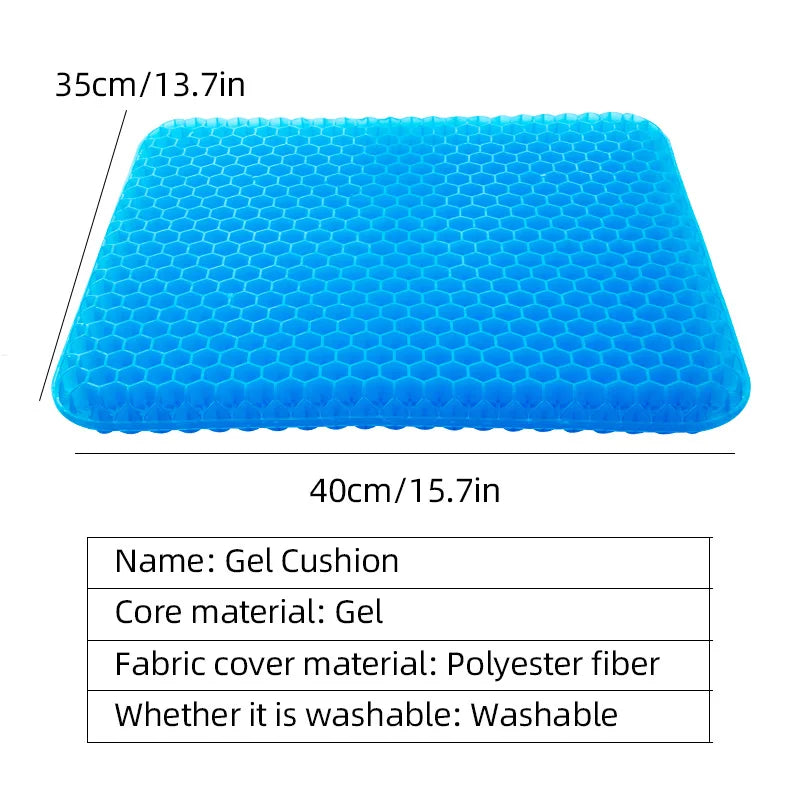 Silicone Seat Cushion with Removable Cover