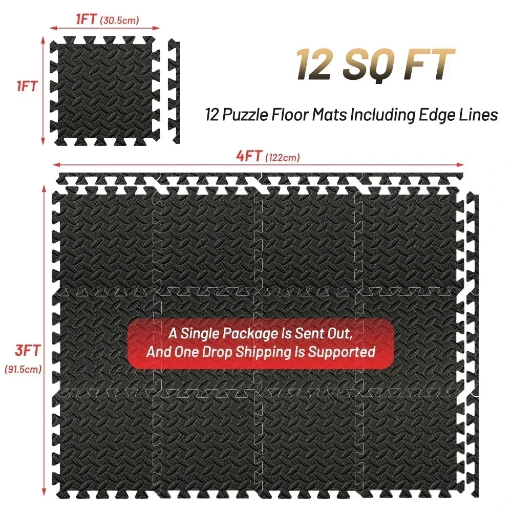 Interlocking EVA Foam Fitness Mat Tiles