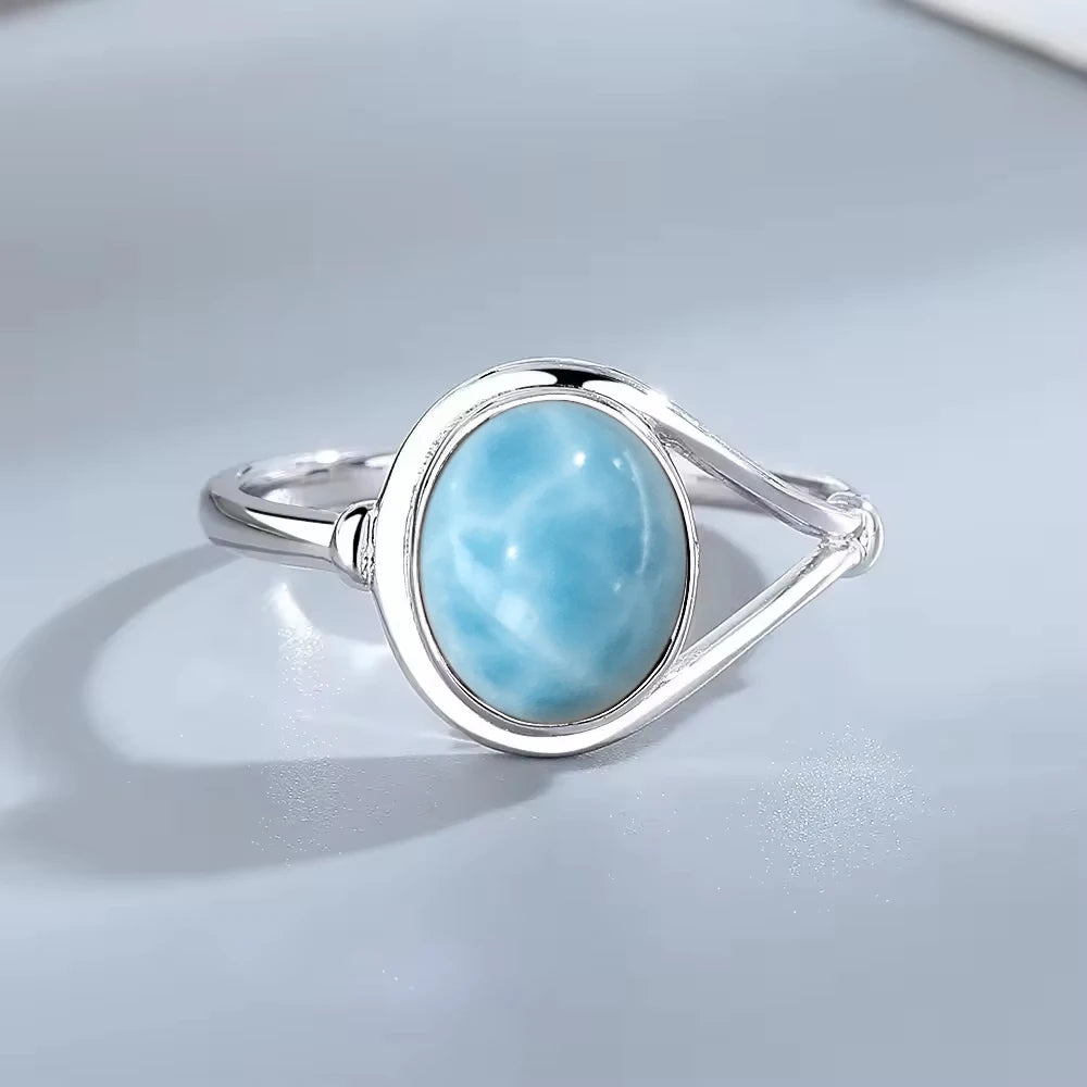 925 Sterling Silver Amethyst Oval Ring