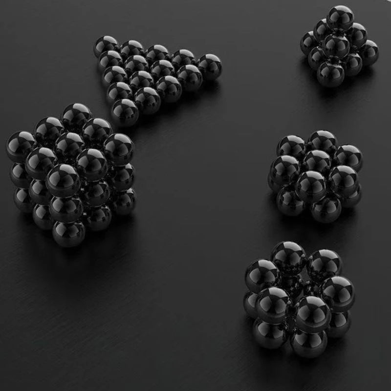 15 mm Black Magnetic Sphere Bead