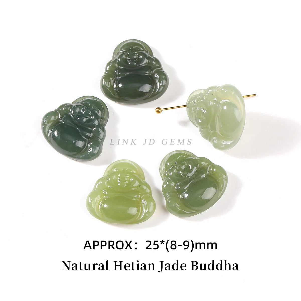 Natural Hetian Jade Pixiu Buddha Bead