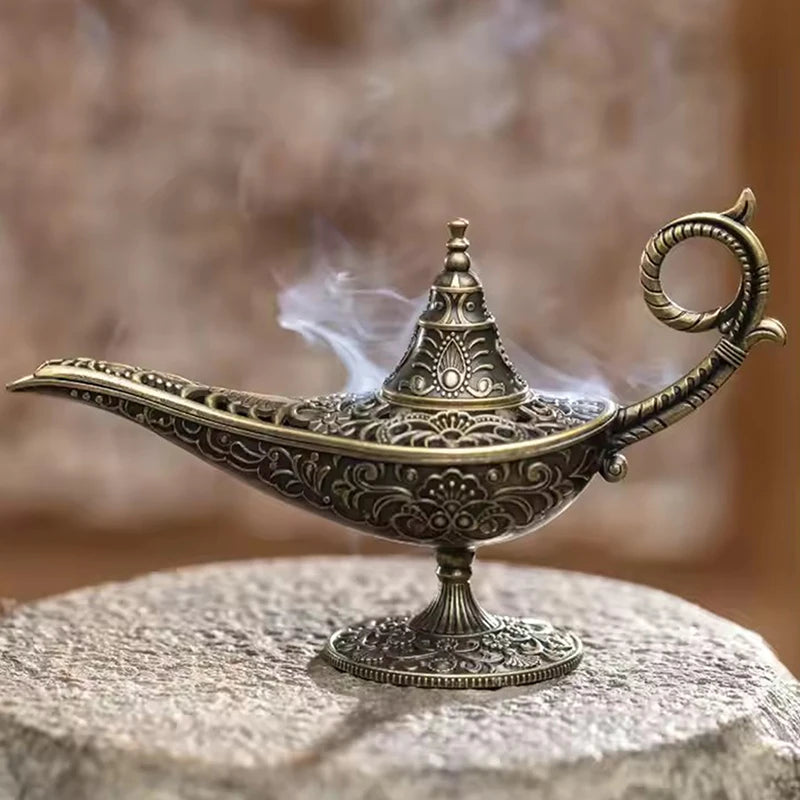 Antique-Style Metal Incense Burner