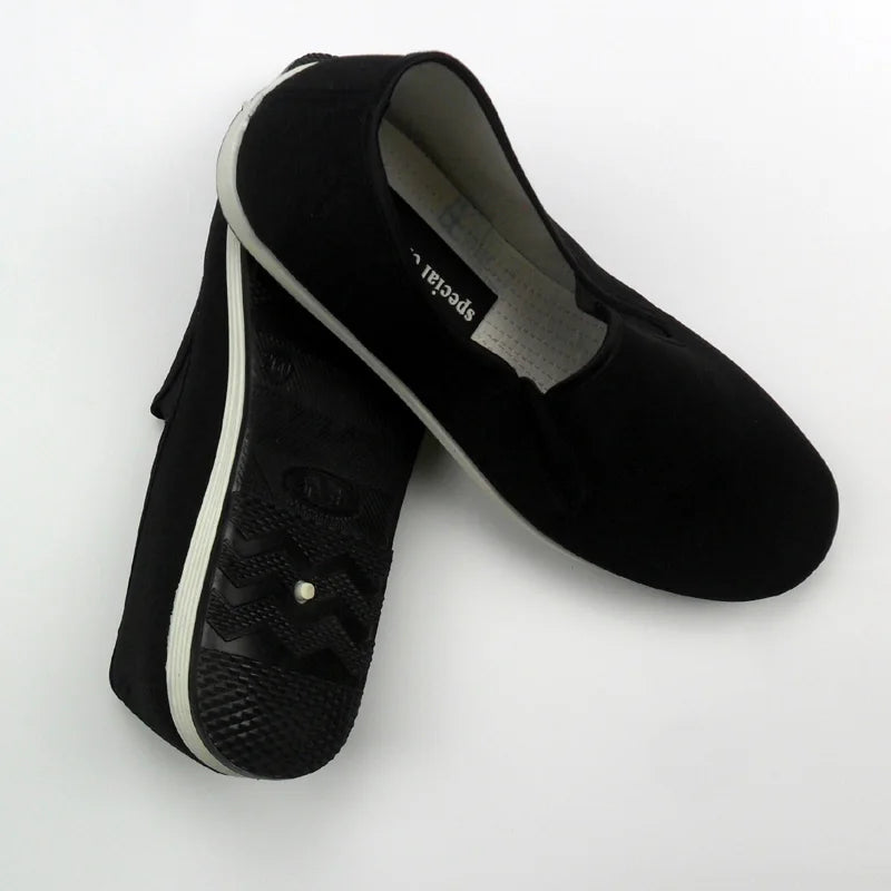 Black Cotton Kung Fu Slippers