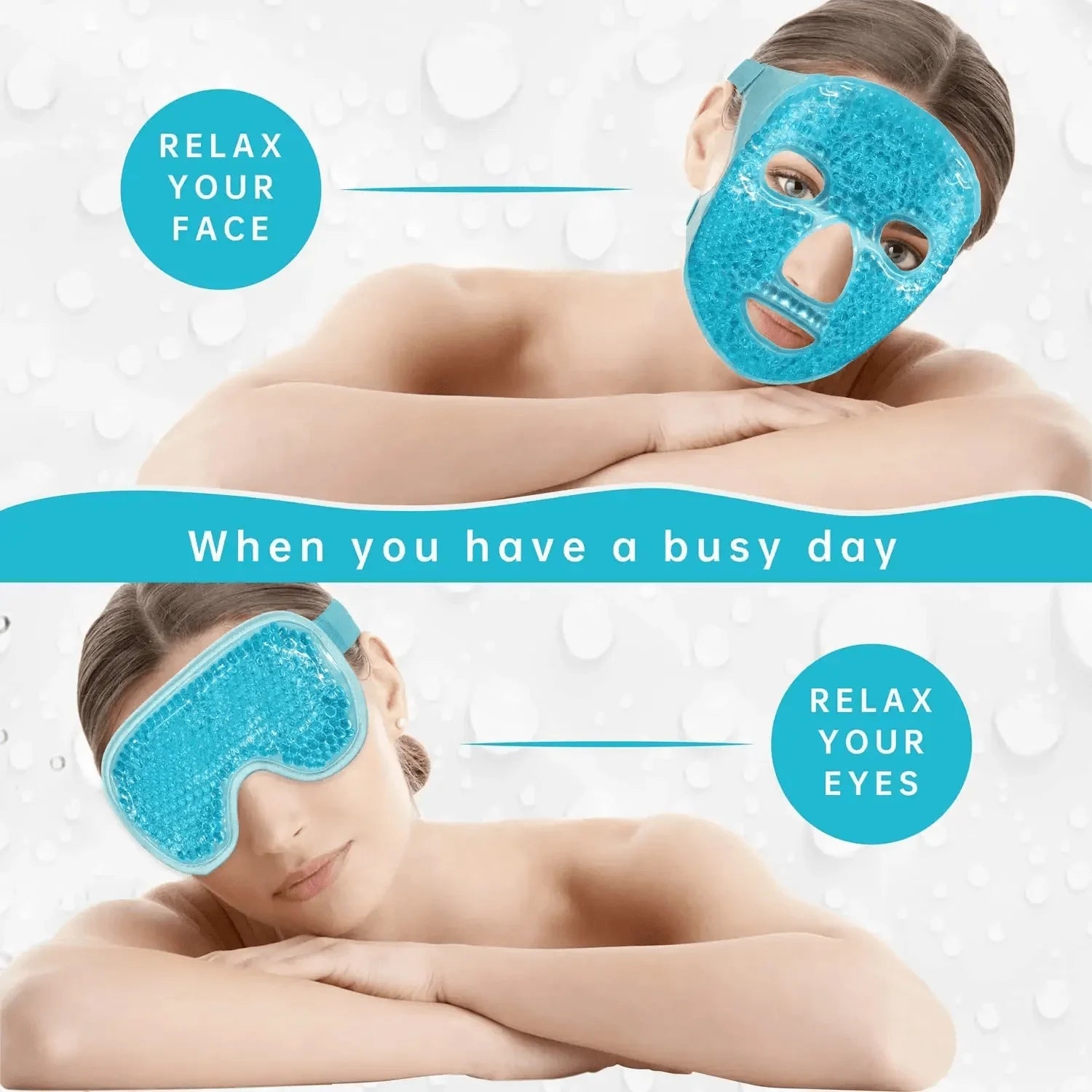 Reusable Cooling Gel Face Mask