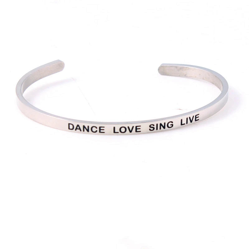 2022 New 4MM Stainless Steel Inspirational Maori Love Mantra Bracelet for Women - Best Gift