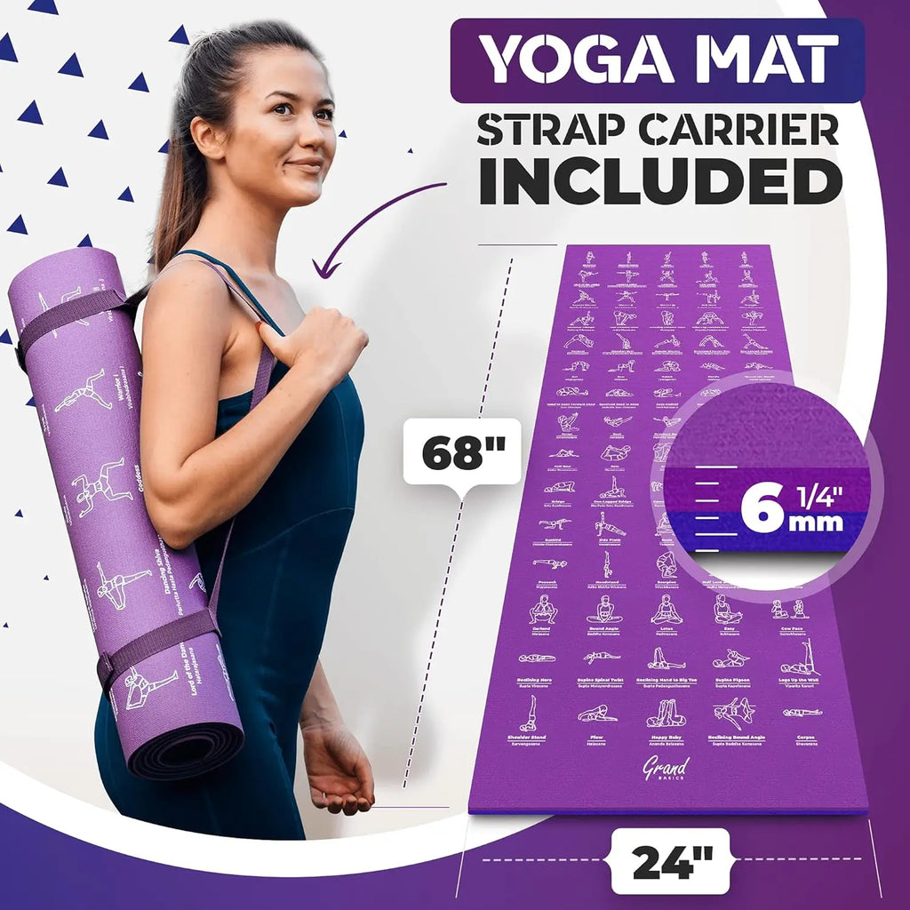 Illustrated Non-Toxic Yoga Mat