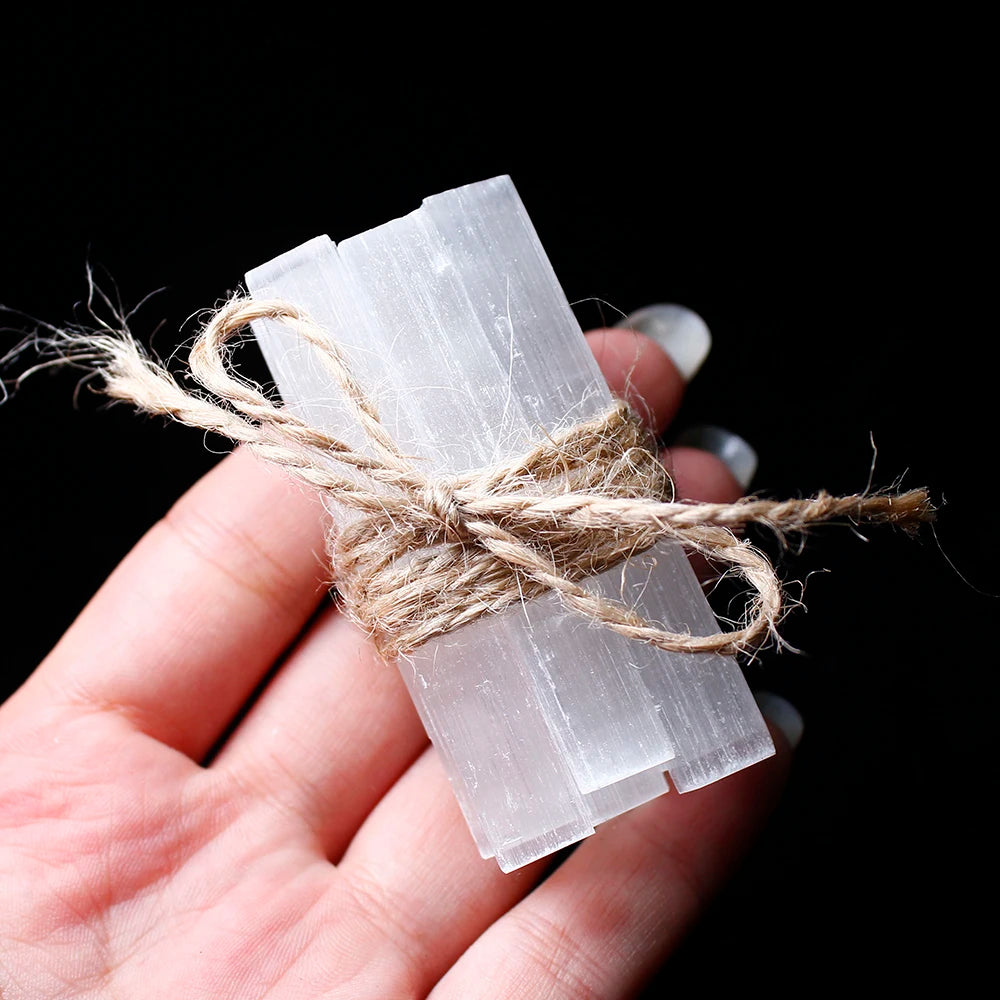 Natural Moroccan Selenite Crystal Bar