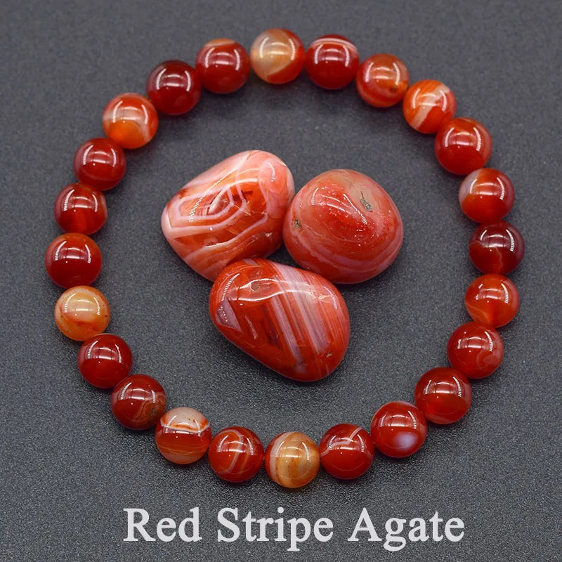 Natural Stone Bead Bracelet Collection