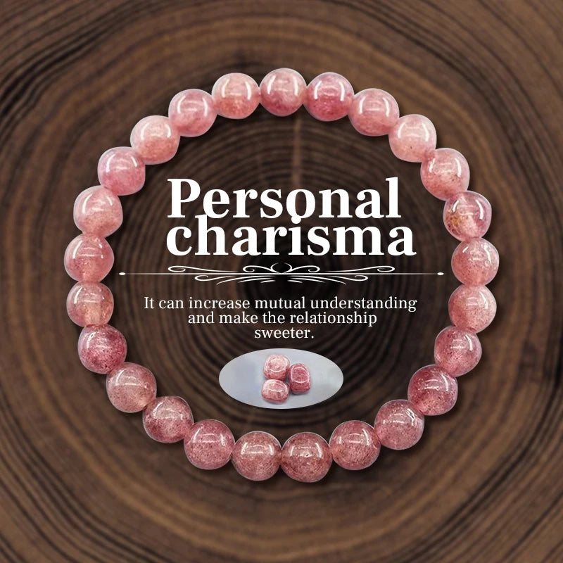 8 mm Natural Stone Beaded Bracelet