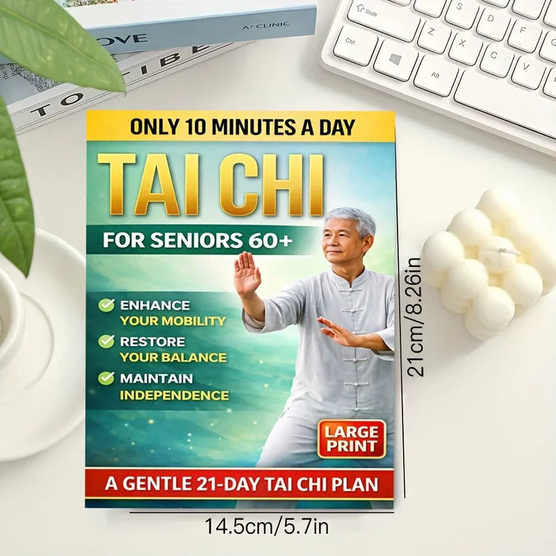 28-Day Tai Chi Challenge for Seniors: 10 Minutes Daily, Easy Walking Program.