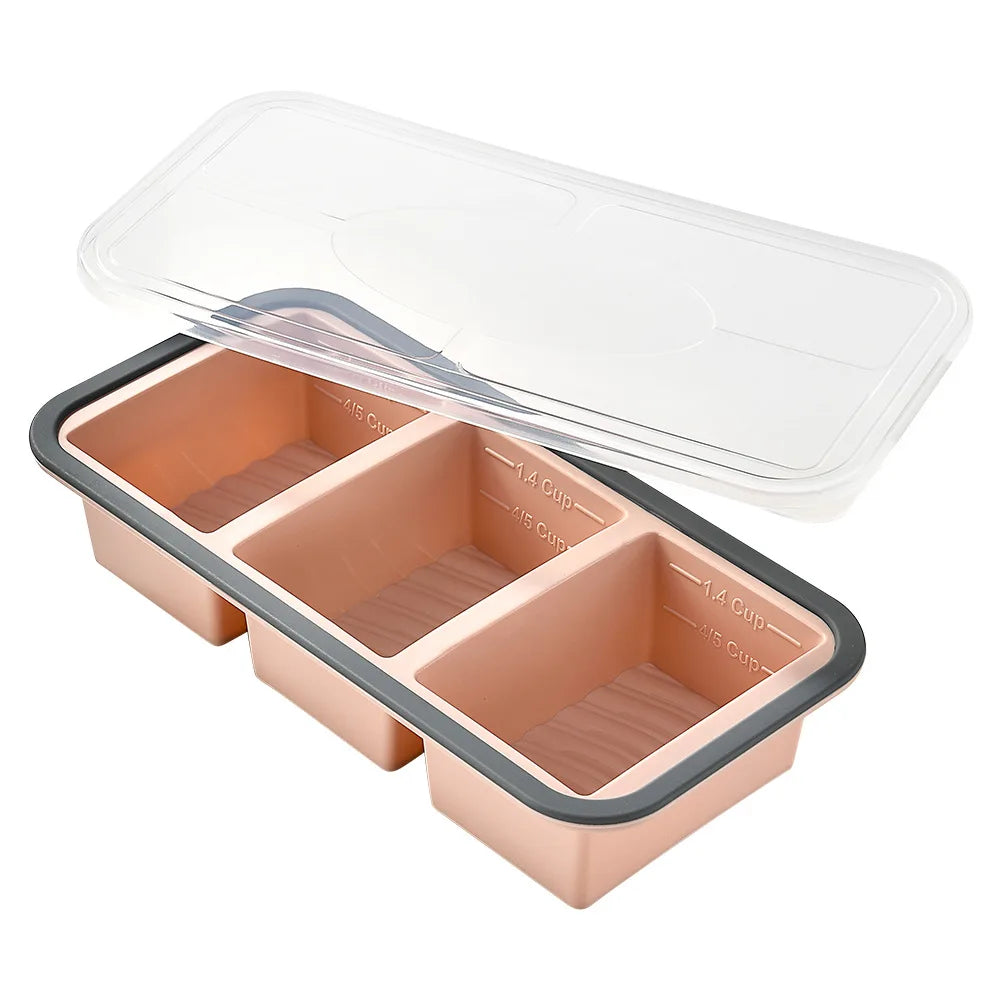 Large Silicone Freezer Tray with Lid