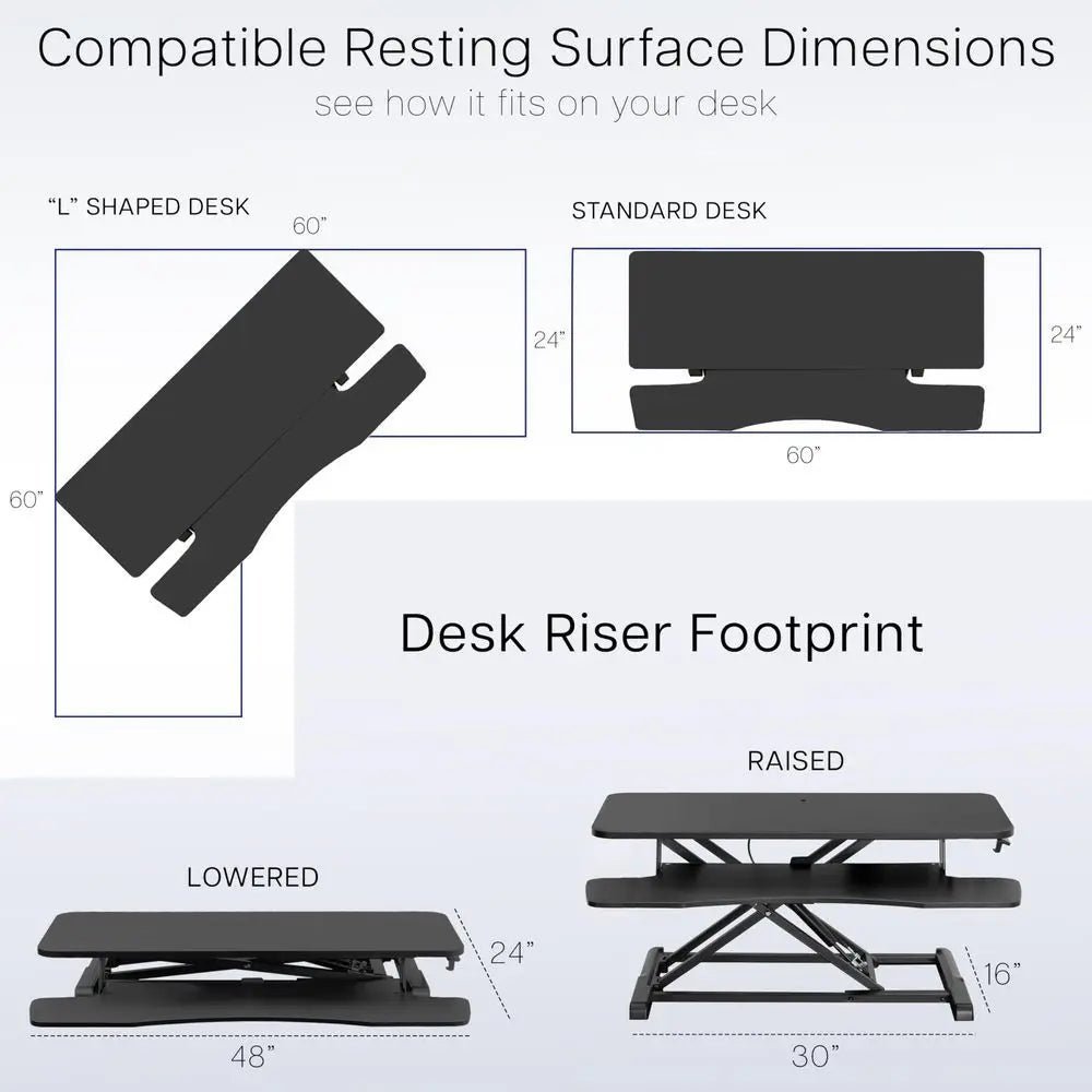 48-Inch Sit-Stand Desk Converter