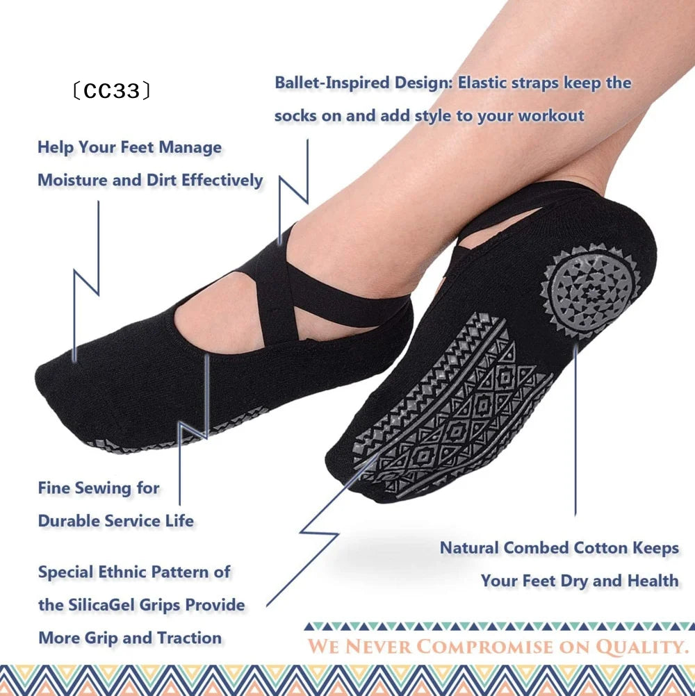 Non-Slip Yoga and Pilates Socks