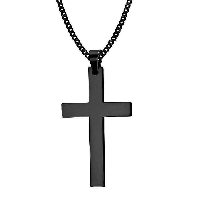 Stainless Steel Cross Pendant Necklace