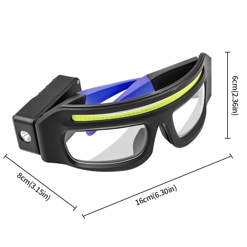 Rechargeable LED Headlamp Glasses