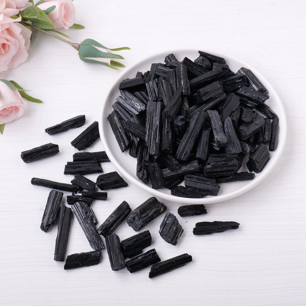 50 g Black Tourmaline Stone Pieces