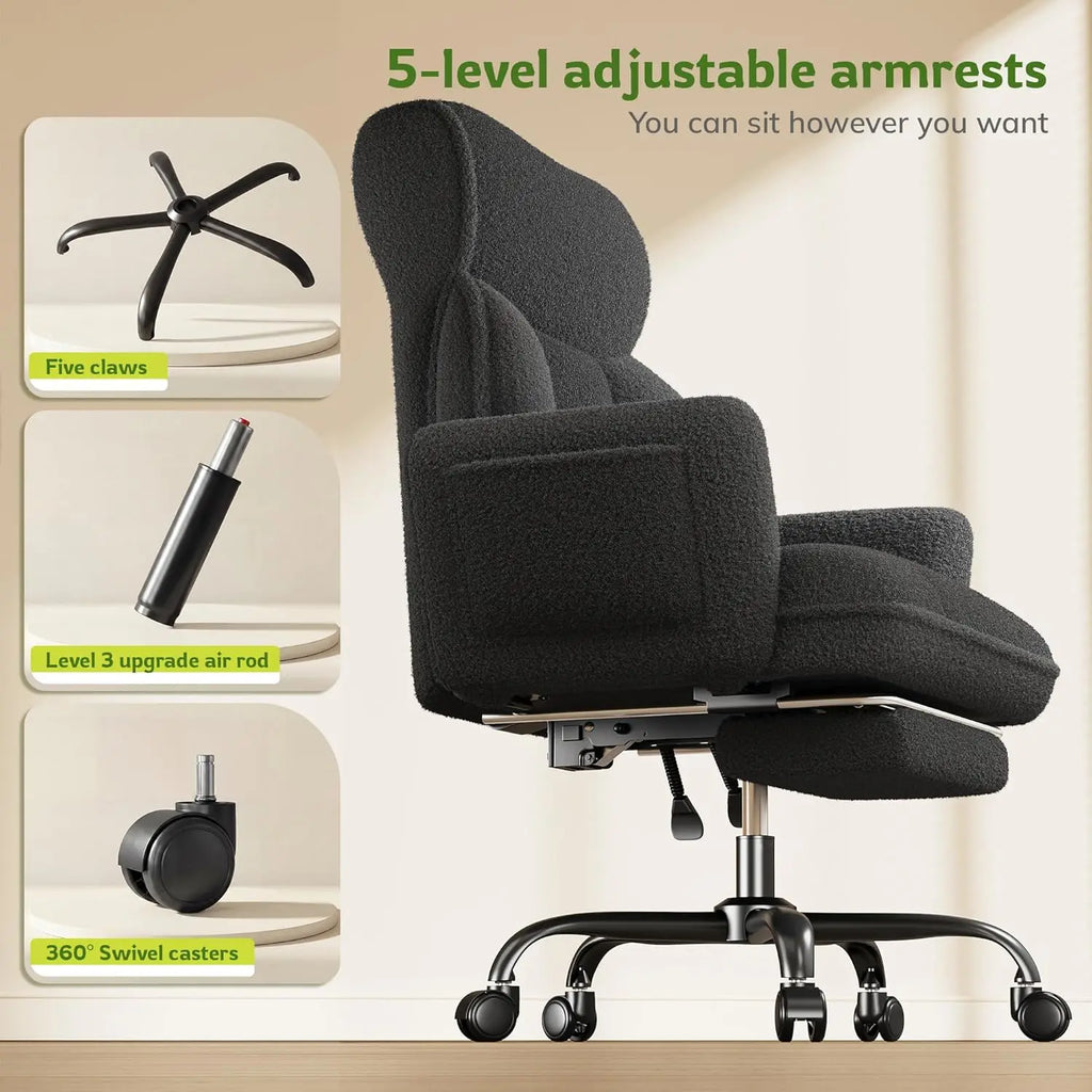 Big and Tall Ergonomic Office Chair with Footrest