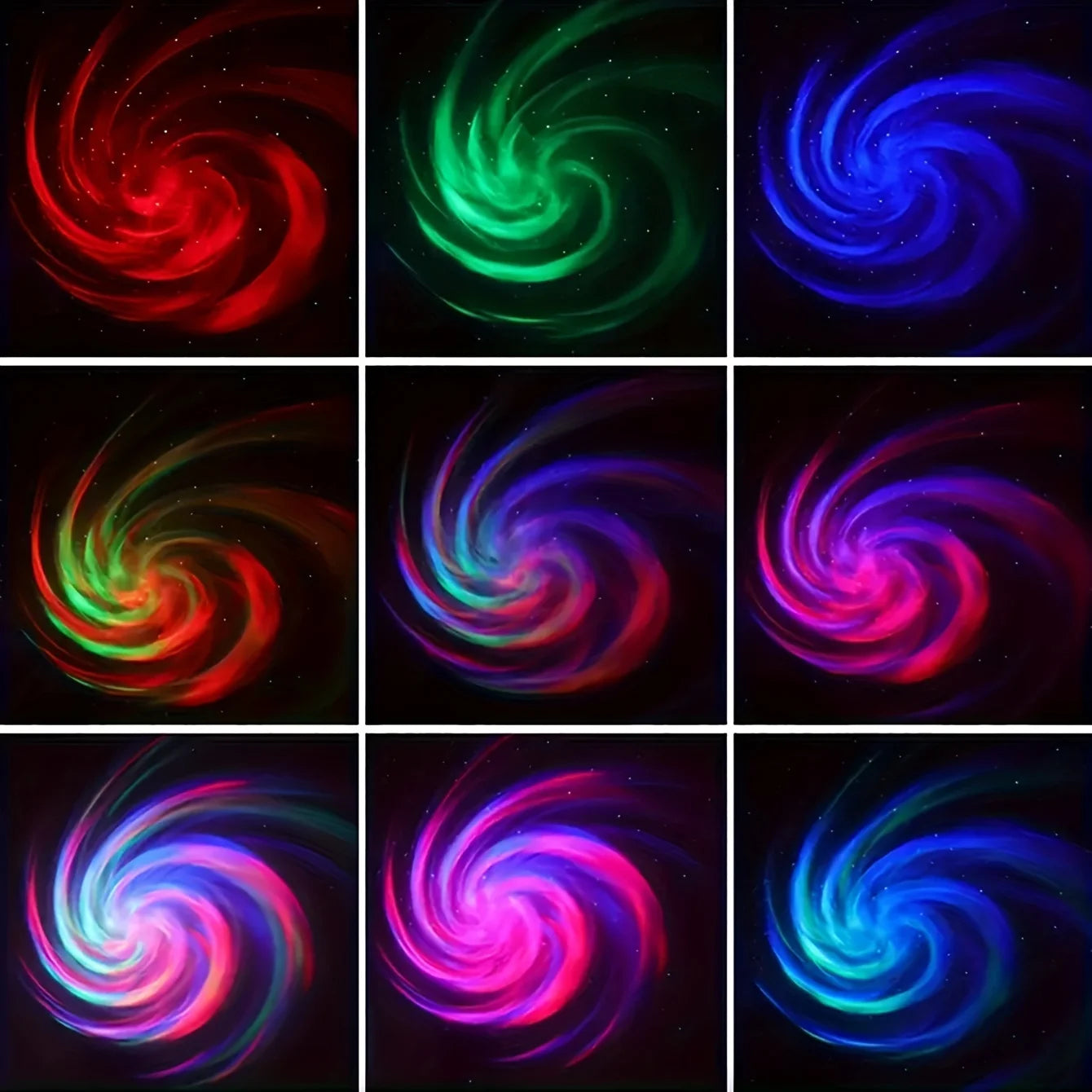 LED Galaxy Star Projector Night Light