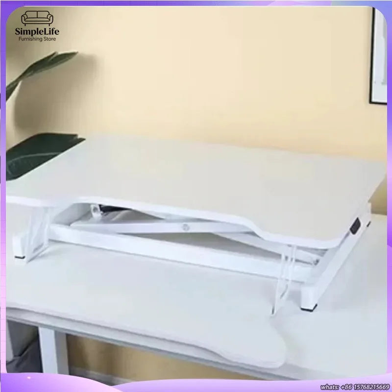 Compact Height-Adjustable Standing Desk Converter