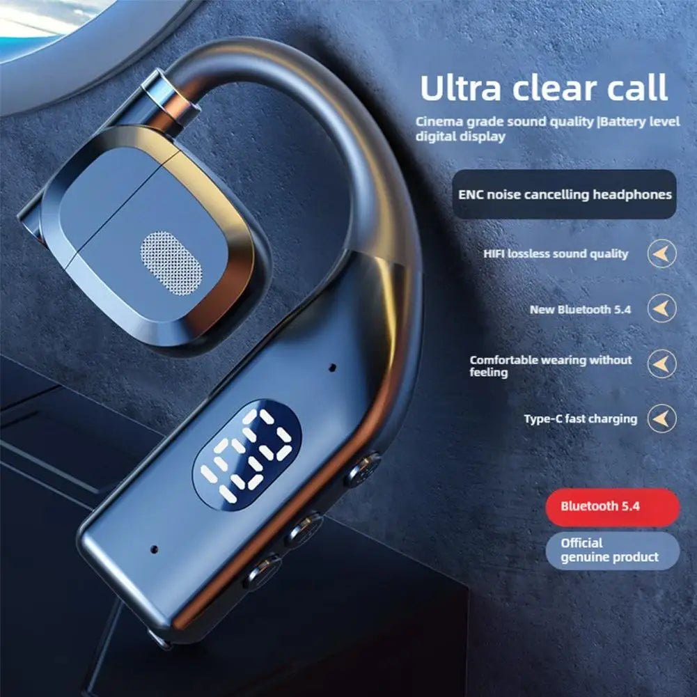 Bluetooth 5.4 Earhook Wireless Headphones