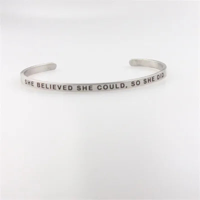 2022 New 4MM Stainless Steel Inspirational Maori Love Mantra Bracelet for Women - Best Gift