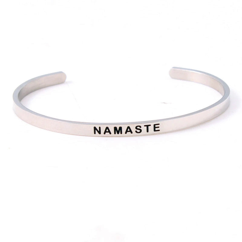 2022 New 4MM Stainless Steel Inspirational Maori Love Mantra Bracelet for Women - Best Gift