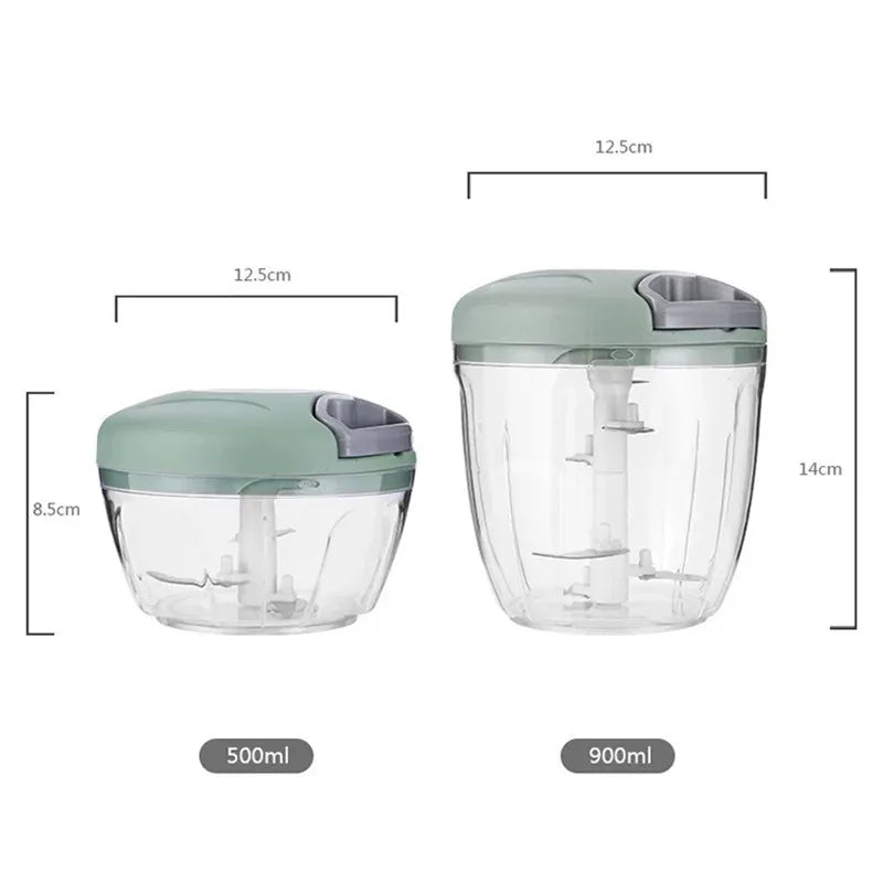 500/900 mL Manual Food Chopper