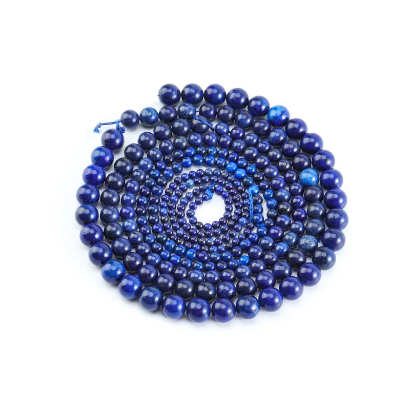 Round Lapis Stone Beads