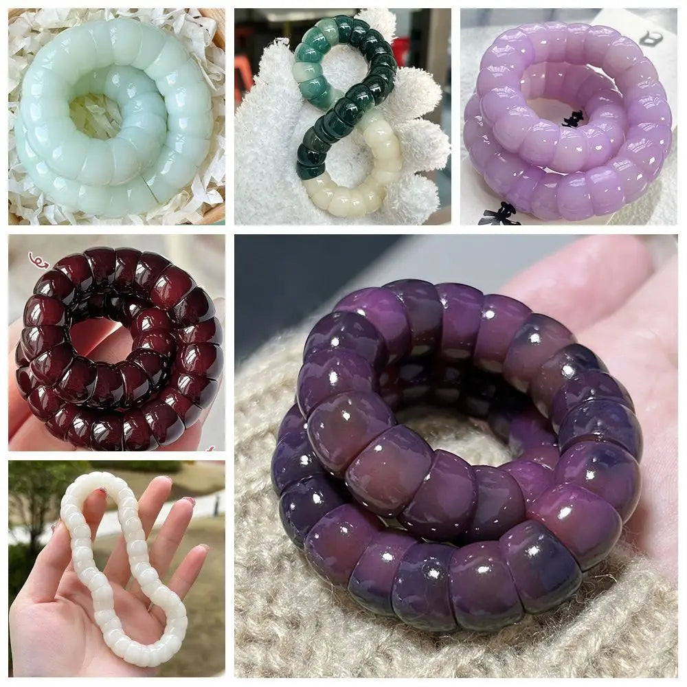 Bodhi Wood Beaded Stretch Bracelet