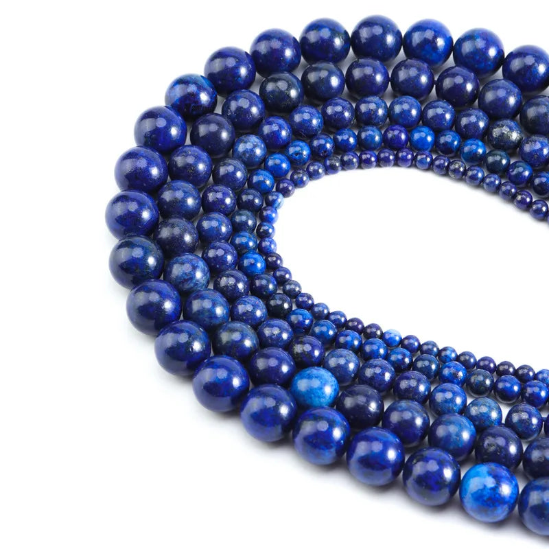 Round Lapis Stone Beads