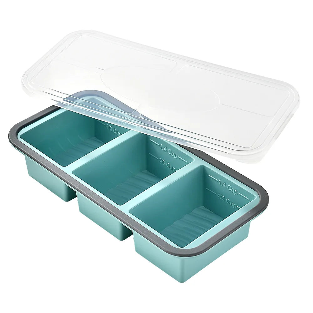 Large Silicone Freezer Tray with Lid