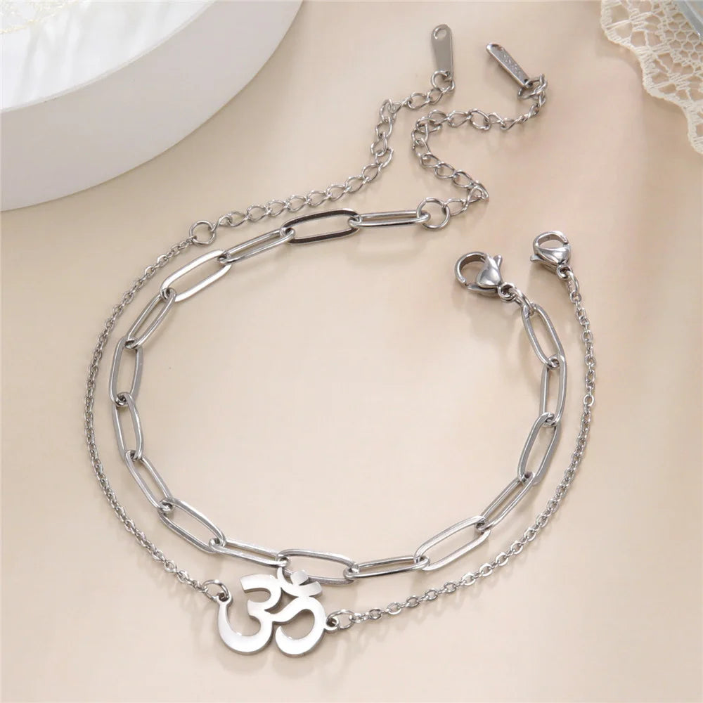 Stainless Steel OM Link Bracelet