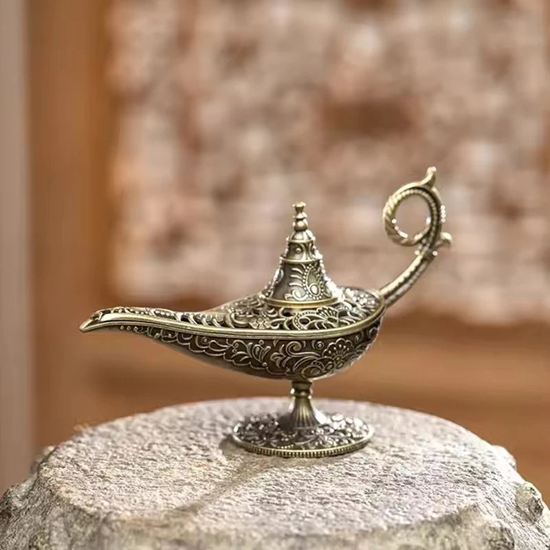 Antique-Style Metal Incense Burner