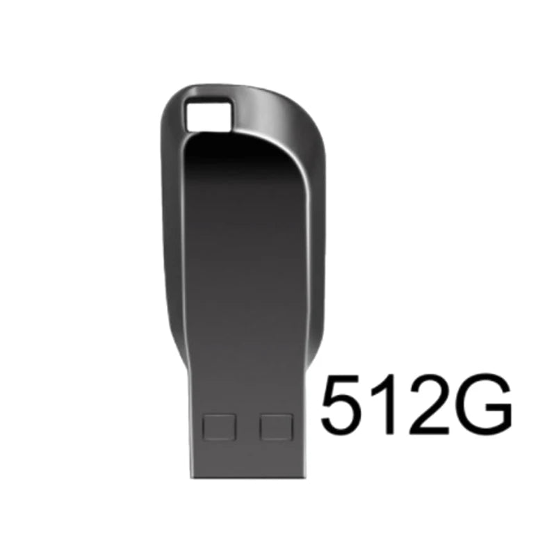 2TB Metal USB 3.0 Flash Drive with Type-C Adapter