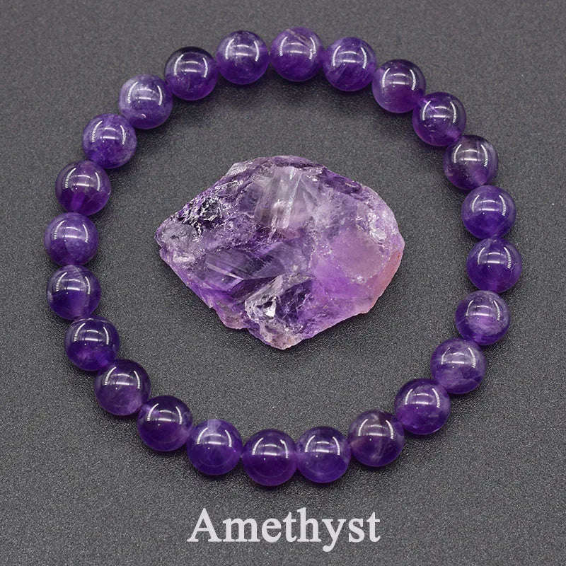 Natural Stone Bead Bracelet Collection